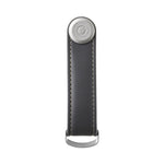 Organiseur de clés en cuir Orbitkey — gris charbon — vue de face