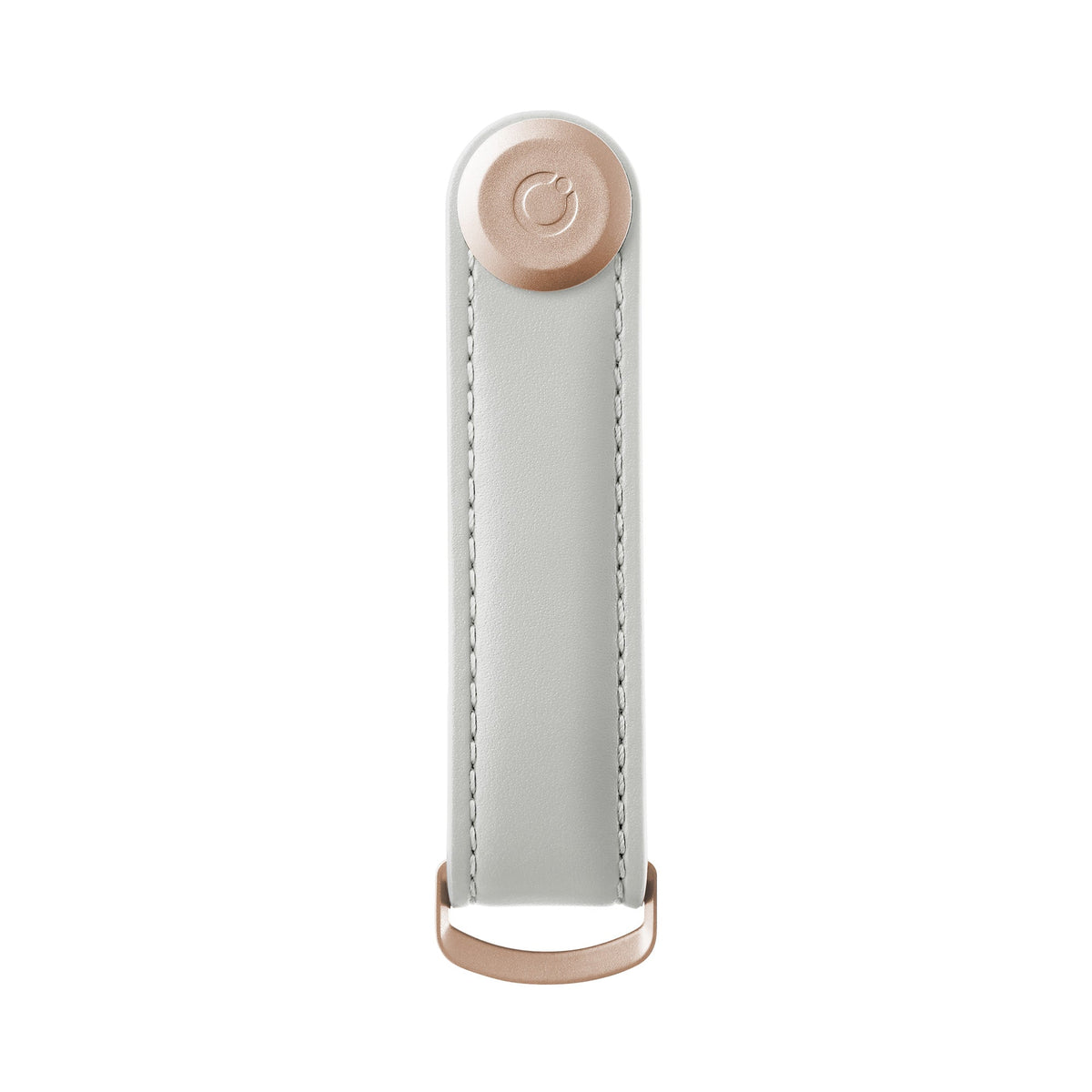 Organiseur de clés en cuir Orbitkey — gris clair — vue de face
