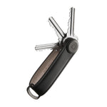 Organiseur de clés en cuir Orbitkey — noir — clés déployées