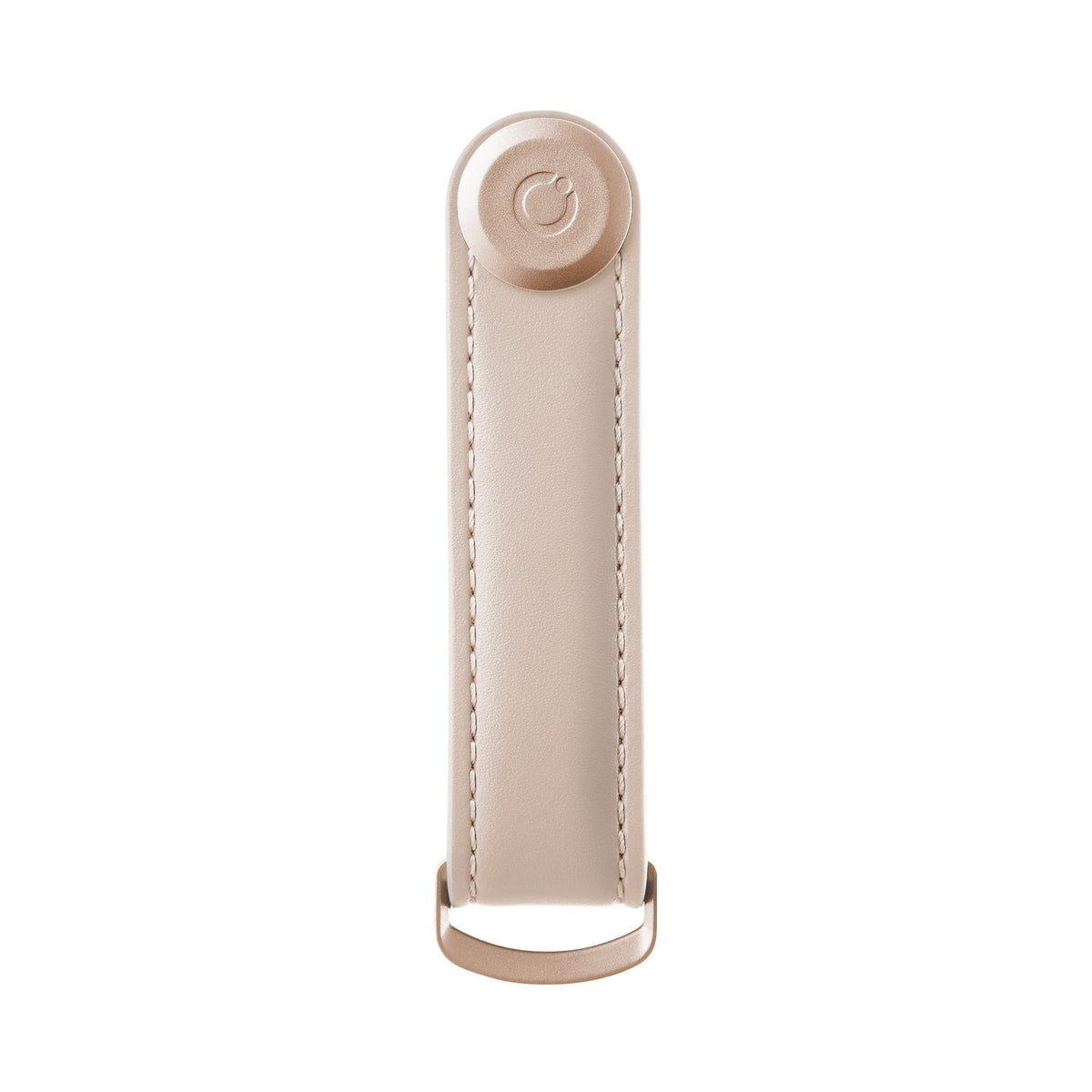 Organiseur de clés en cuir Orbitkey — rose poudré — vue de face