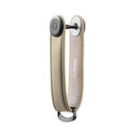 Organiseur de clés en cuir Orbitkey — sable — vue du profil