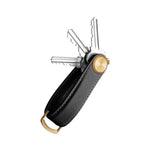 Organiseur de clés Pro en cuir Saffiano Orbitkey — noir — vue du produit