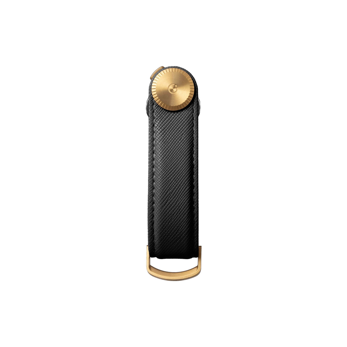 Organiseur de clés Pro en cuir Saffiano Orbitkey — noir — vue du produit