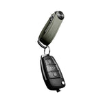 Organiseur de clés Pro en cuir Saffiano Orbitkey — vert olive — vue du produit