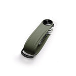 Organiseur de clés Pro en cuir Saffiano Orbitkey — vert olive — vue du produit
