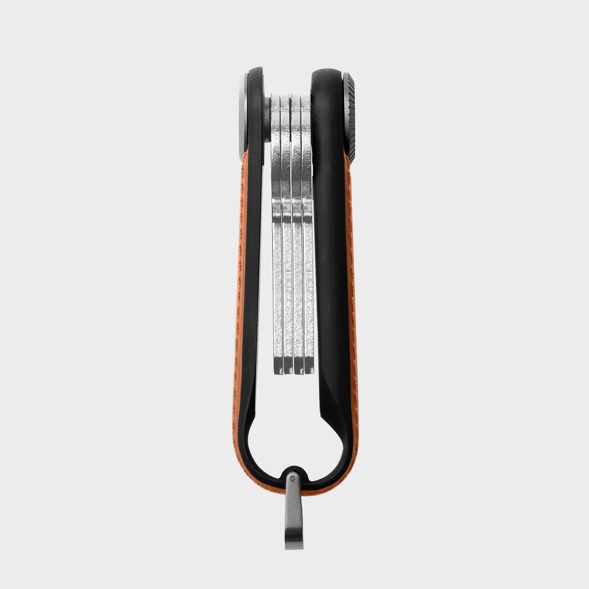 Organiseur de clés Tracker en cuir Orbitkey — fauve — vue du produit