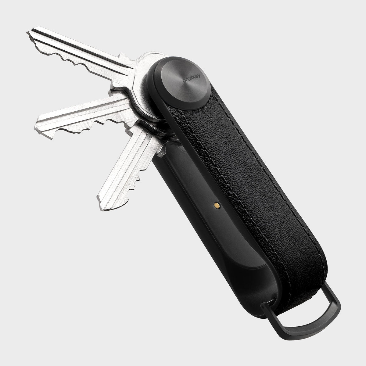 Organiseur de clés Tracker en cuir Orbitkey — noir — vue du produit