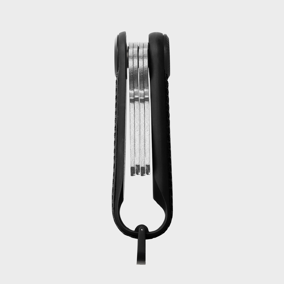 Organiseur de clés Tracker en cuir Orbitkey — noir — vue du produit