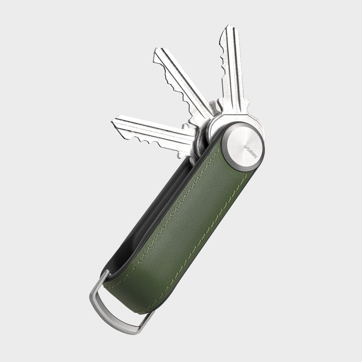 Organiseur de clés Tracker en cuir Orbitkey — vert forêt — vue du produit