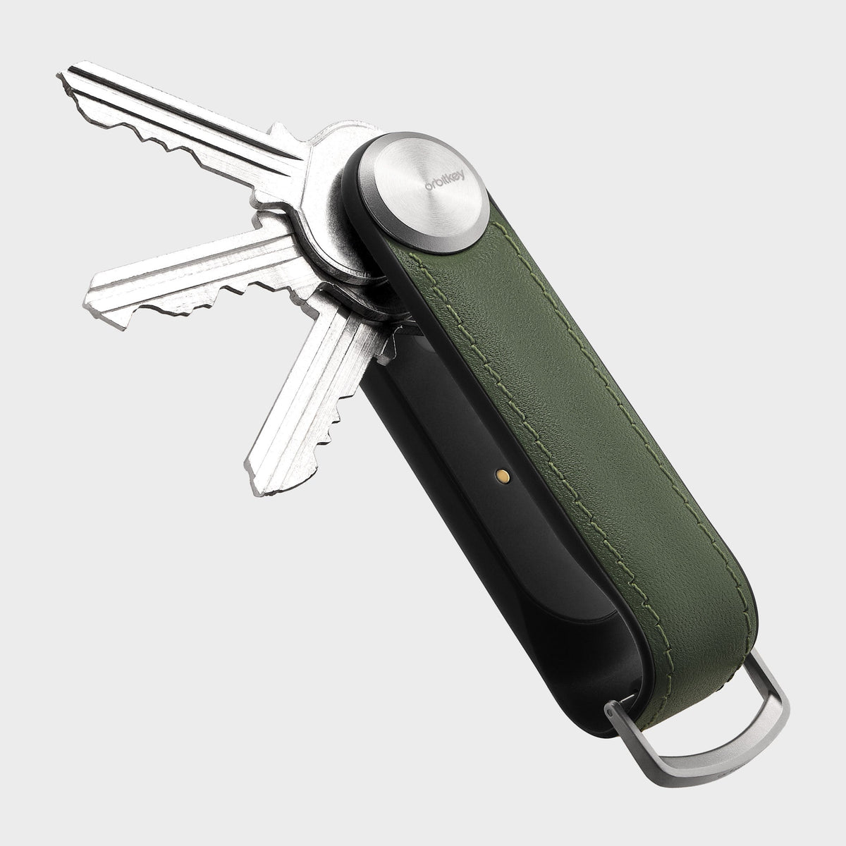 Organiseur de clés Tracker en cuir Orbitkey — vert forêt — vue du produit
