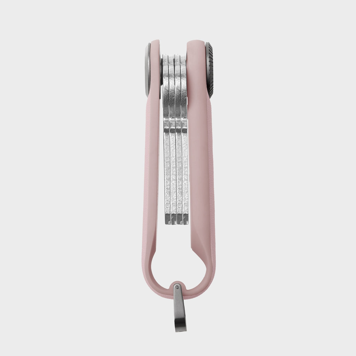 Organiseur de clés Tracker sans cuir Orbitkey — rose poudré — vue du produit