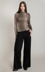 Pantalon en velours côtelé Dex, coloris noir, vêtement porté en tenue