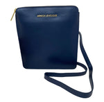 Sac à bandoulière Stella en cuir bleu marine – autre vue