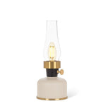 Petite lampe lanterne DEL ivoire à cheminée Abbott