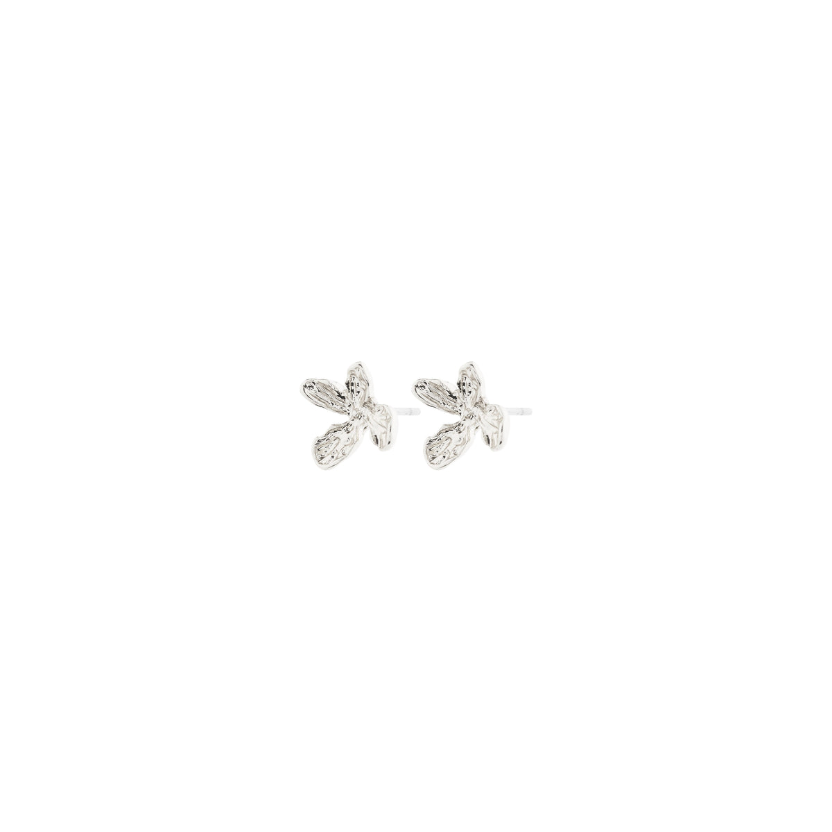 Boucles d'oreilles AGLAIA fleurs – finition plaquée argent de Pilgrim