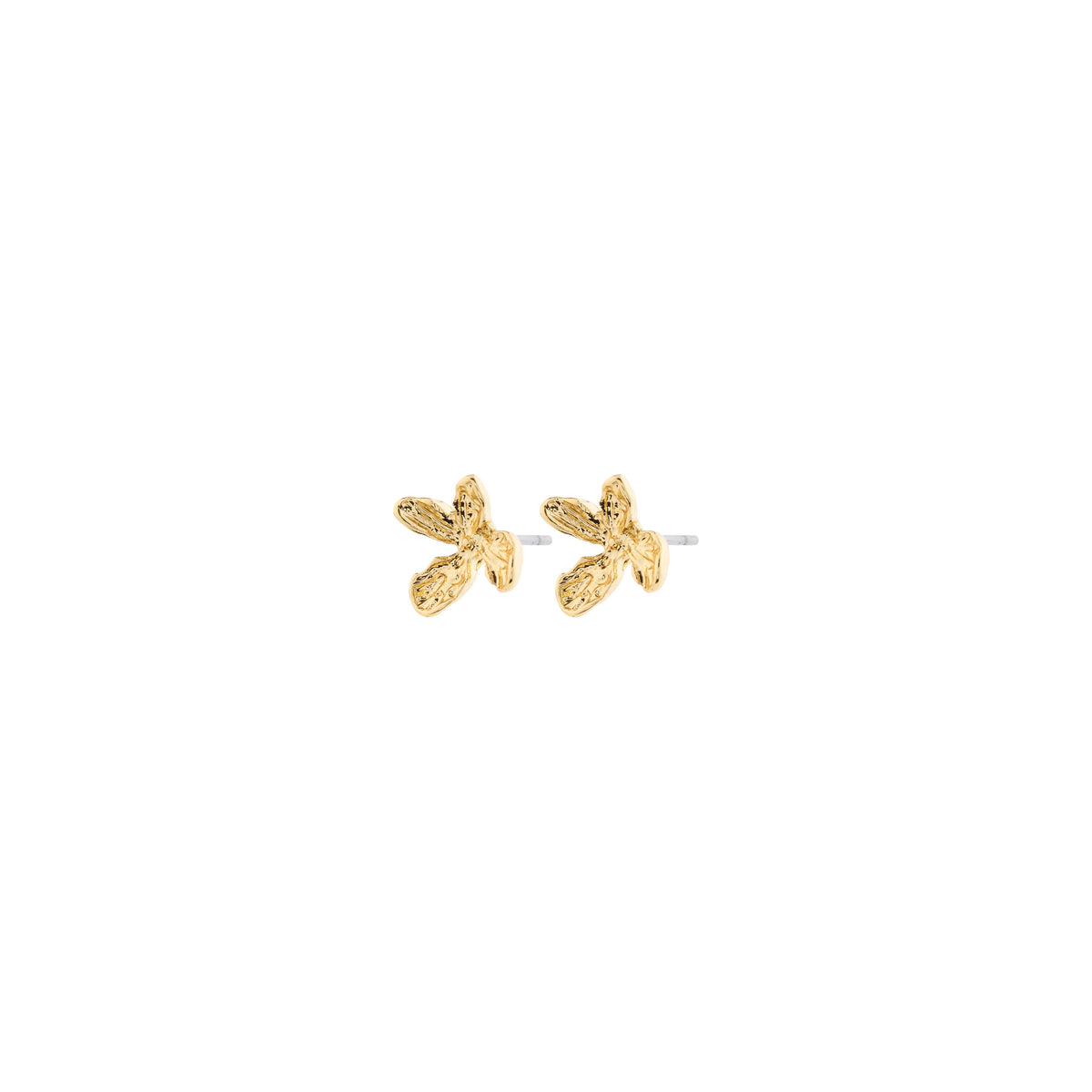 Boucles d'oreilles AGLAIA fleurs – finition plaquée or de Pilgrim