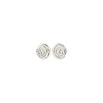 Air boucles d'oreilles spirale – finition plaquée argent de Pilgrim