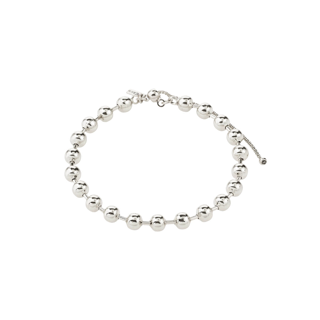 Air bracelet billes – finition plaquée argent de Pilgrim