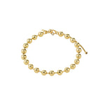 Air bracelet billes – finition plaquée or de Pilgrim