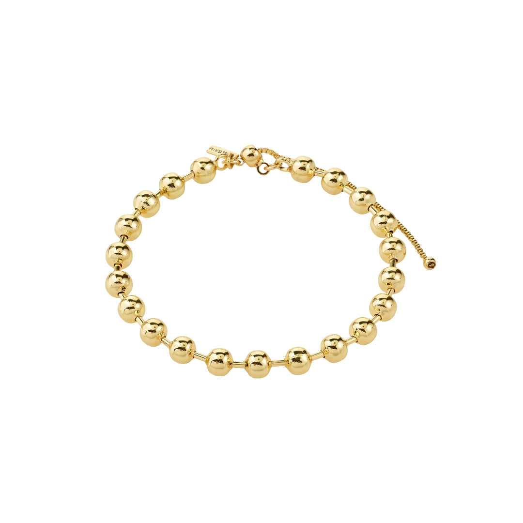 Air bracelet billes – finition plaquée or de Pilgrim