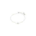 Ajani bracelet breloque fleur – finition plaquée argent de Pilgrim