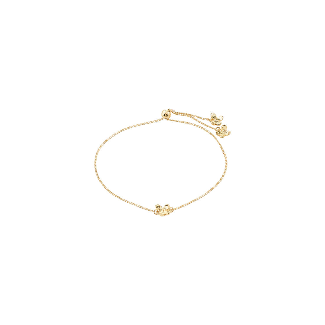 Ajani bracelet breloque fleur – finition plaquée or de Pilgrim