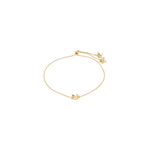 Ajani bracelet breloque fleur – finition plaquée or de Pilgrim