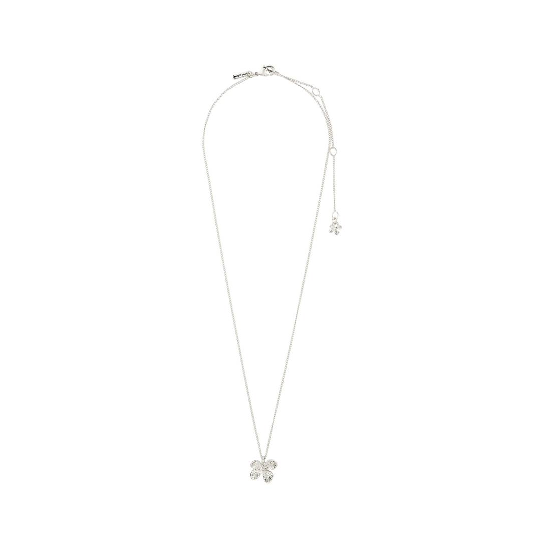 Ajani collier pendentif fleur – finition plaquée argent de Pilgrim, vue 2