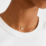 Ajani collier pendentif fleur – finition plaquée or de Pilgrim, vue 3