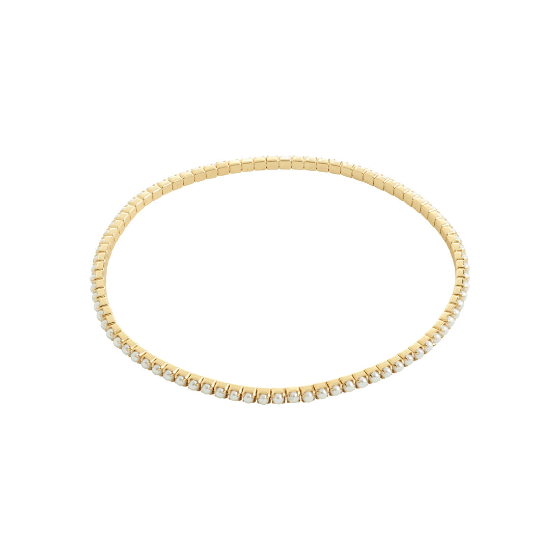 Bracelet ARASH avec perles de verre – finition plaquée or de Pilgrim