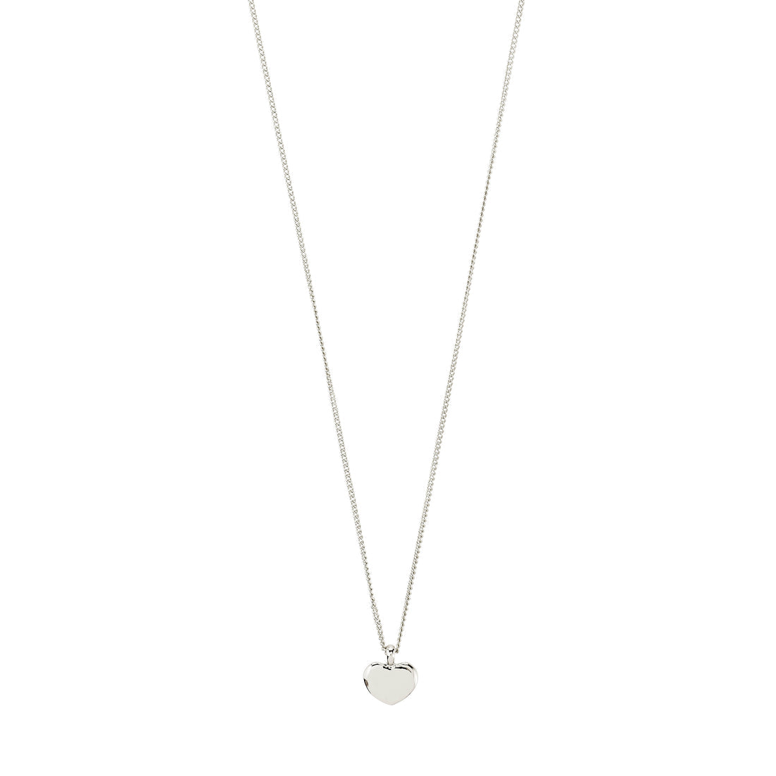 Arin collier pendentif cœur – finition plaquée argent de Pilgrim