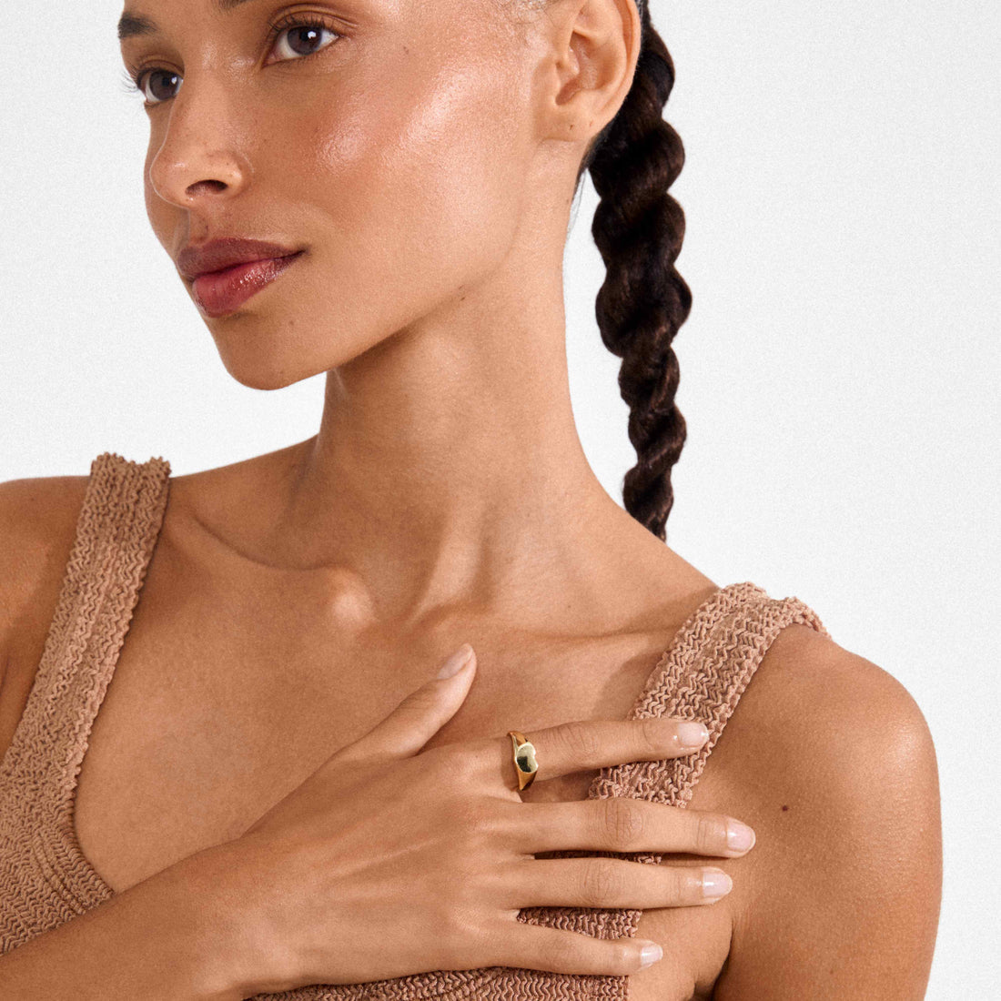 Bague arin – finition plaquée or de Pilgrim, vue 2