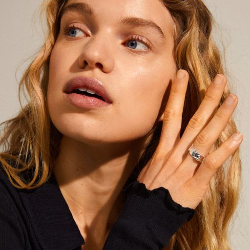 Bague BATHILDA – finition plaquée argent de Pilgrim, vue 2