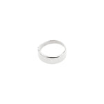 Bague bombée ELIO – plaqué argent de Pilgrim
