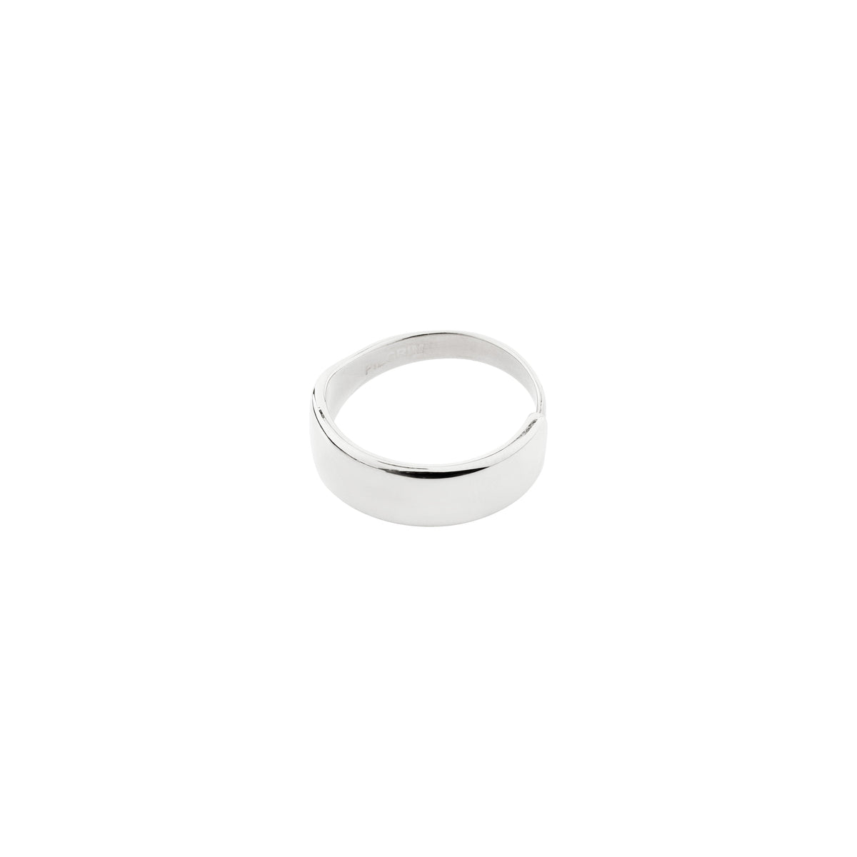 Bague bombée ELIO – plaqué argent de Pilgrim