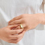 Bague chevalière AERO – plaqué or de Pilgrim, vue 2