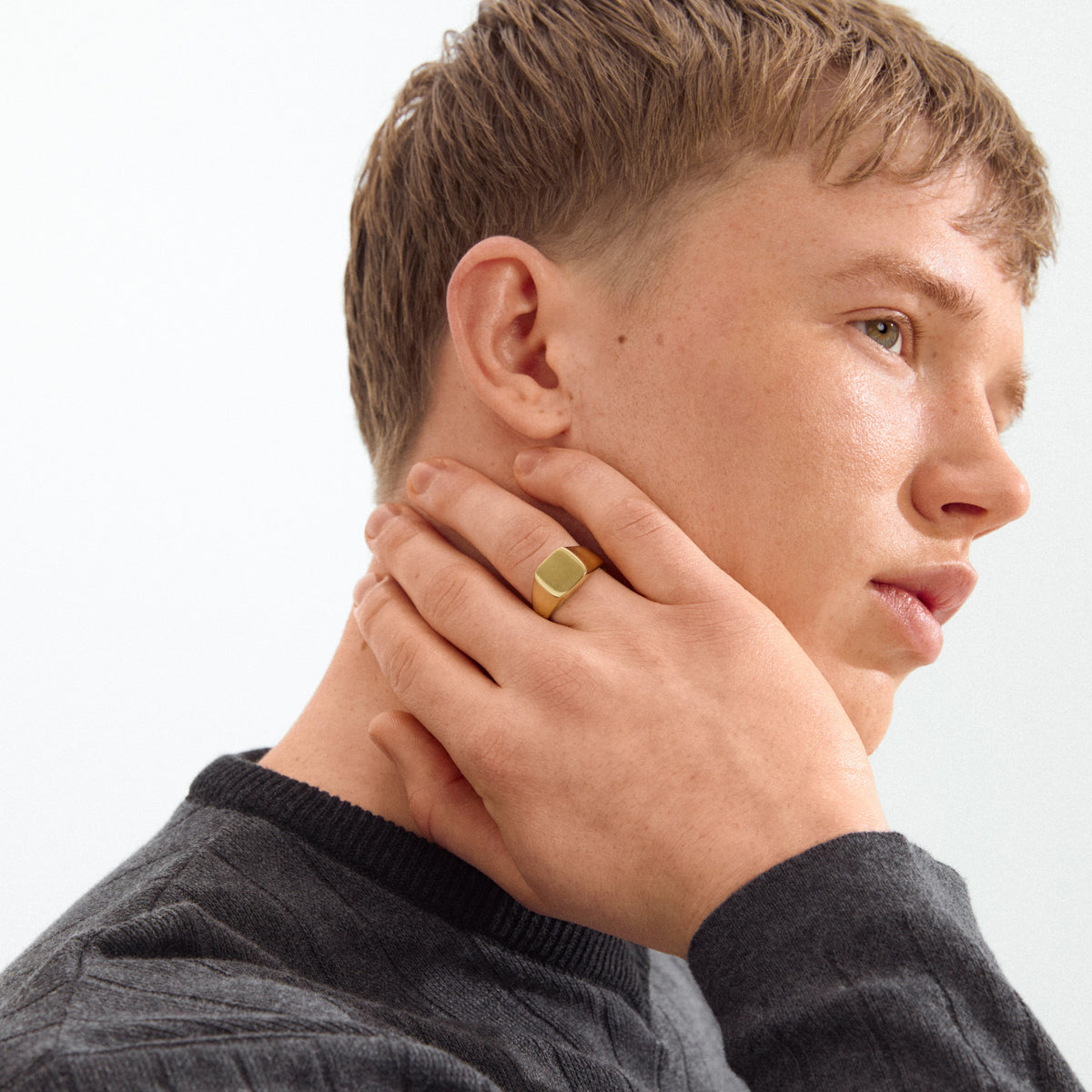 Bague chevalière ORIEM – plaqué or de Pilgrim, vue 2