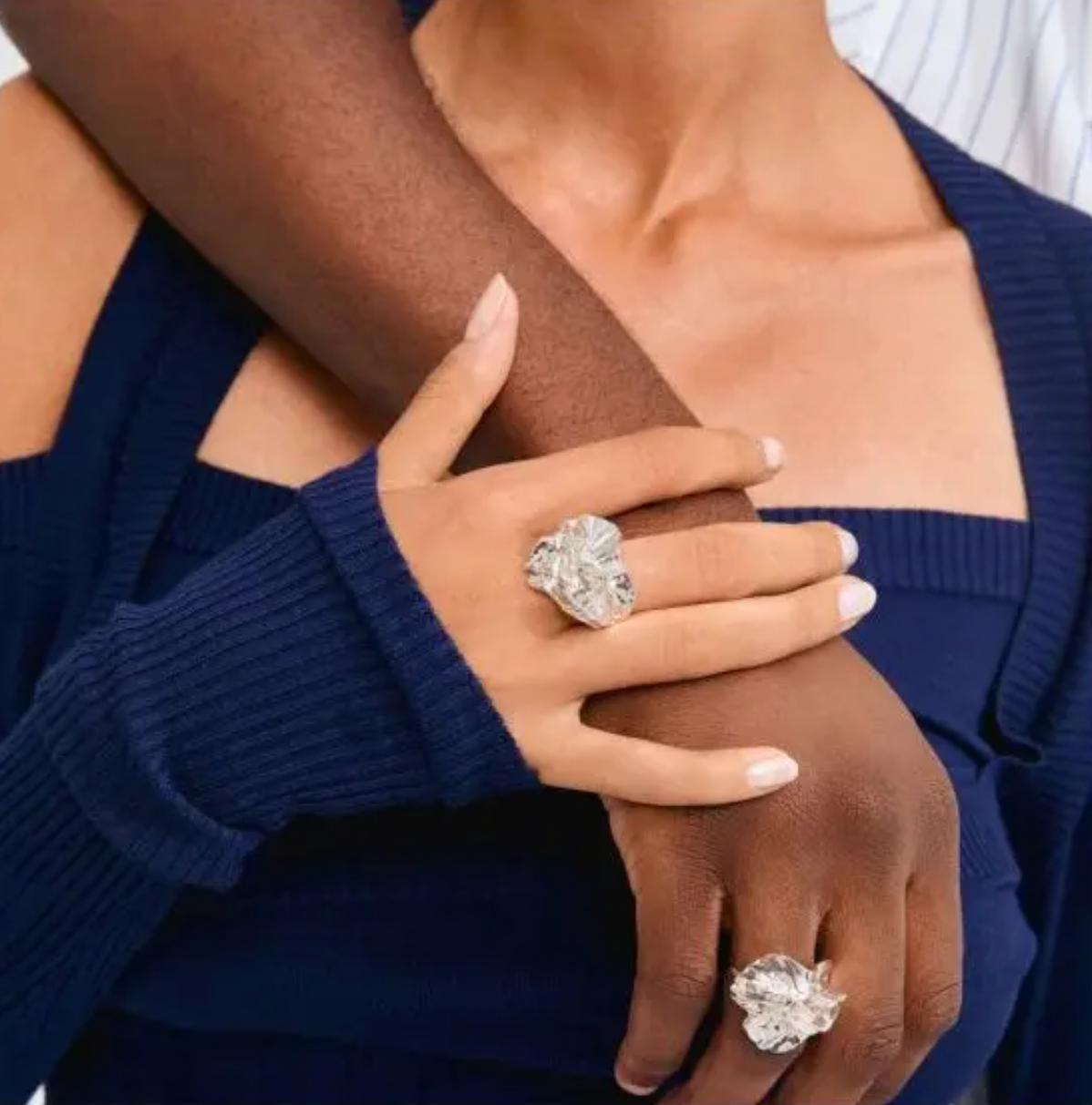 Bague ECLIPSE – finition plaquée argent de Pilgrim, vue 2