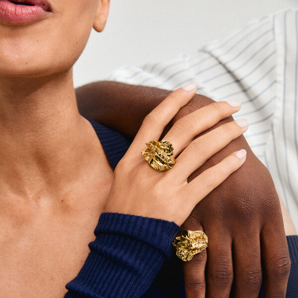 Bague ECLIPSE – finition plaquée or de Pilgrim, vue 2