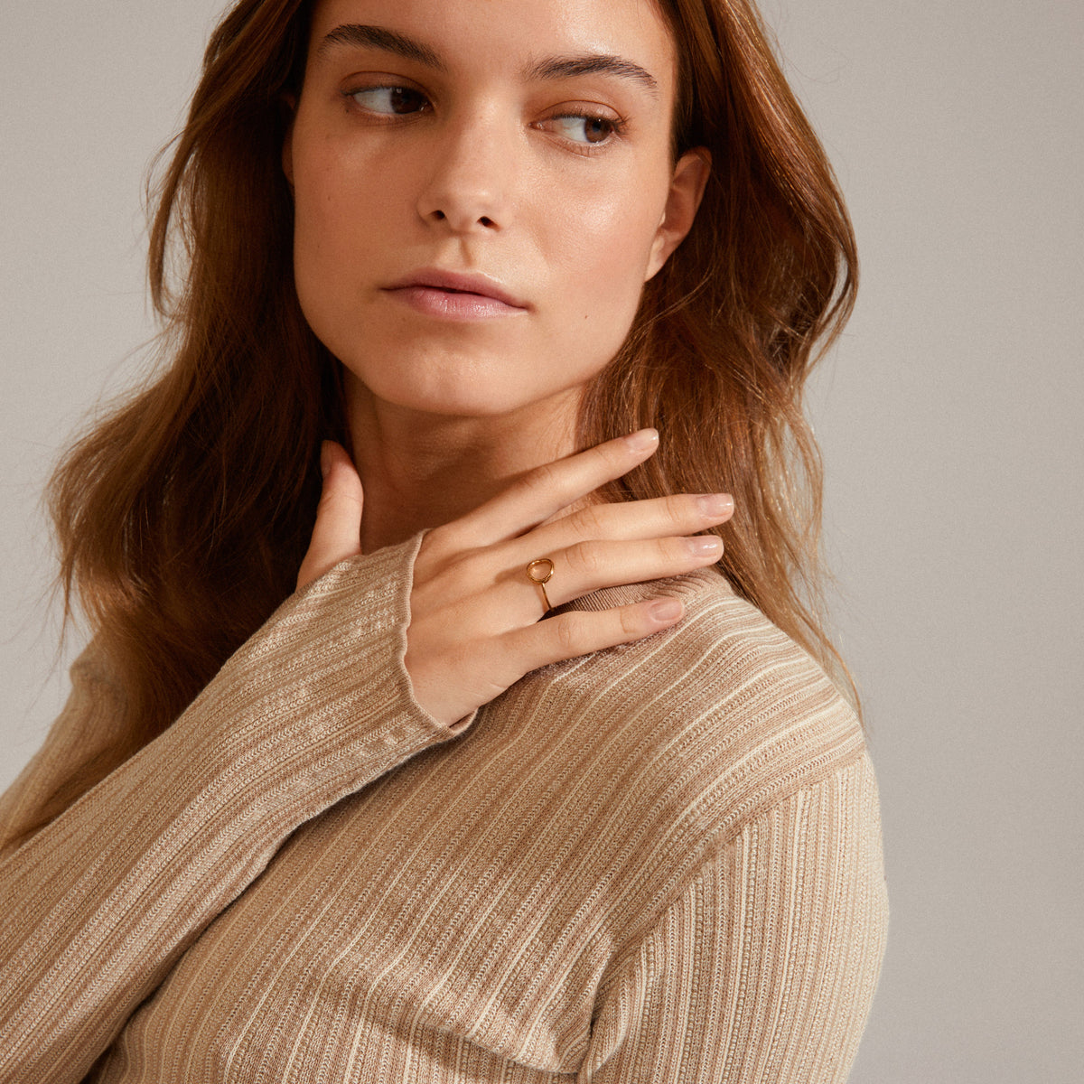 Bague LULU à superposer – finition plaquée or de Pilgrim, vue 2