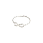 Bague LULU éternité à superposer – finition plaquée argent de Pilgrim