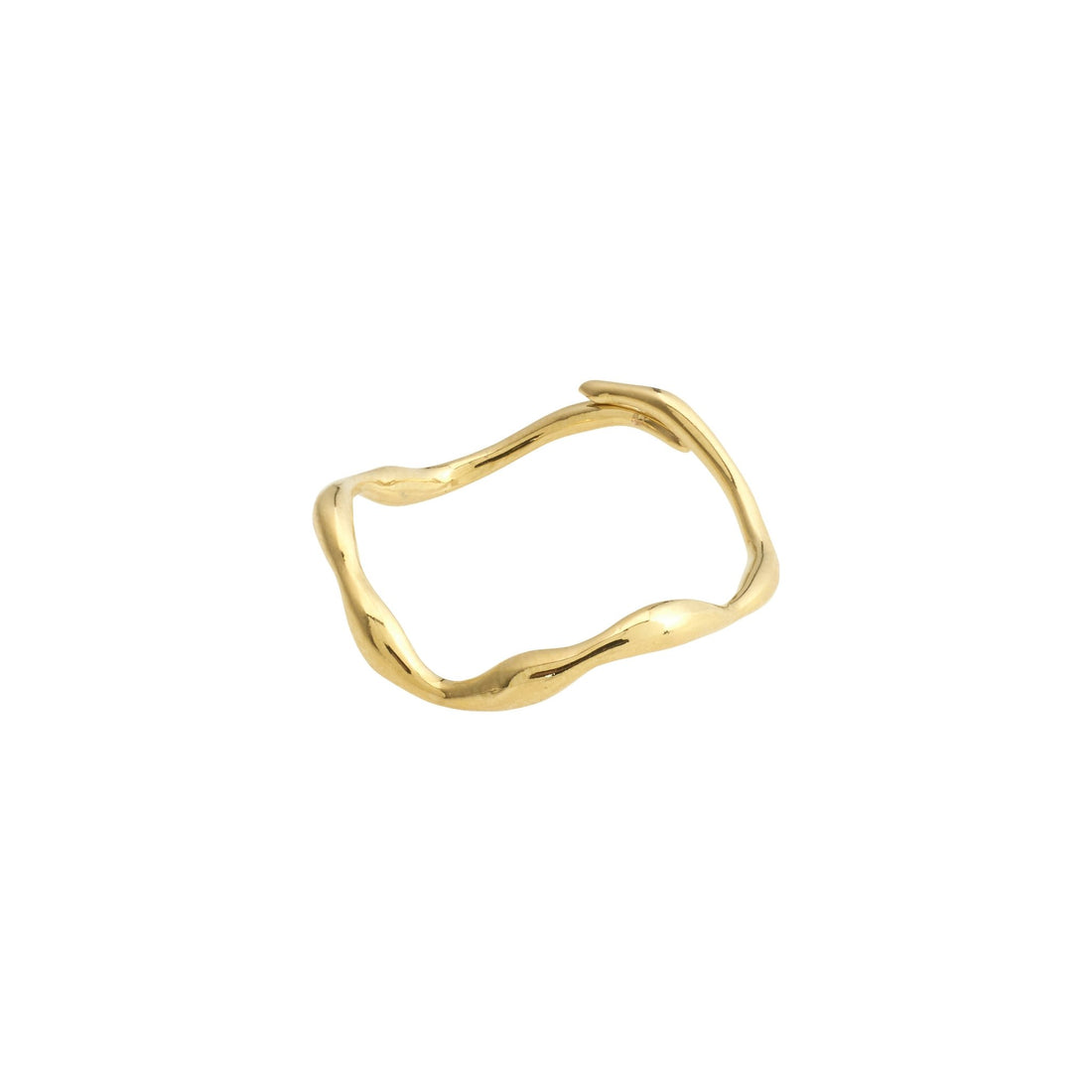 Bague LULU organique – finition plaquée or de Pilgrim