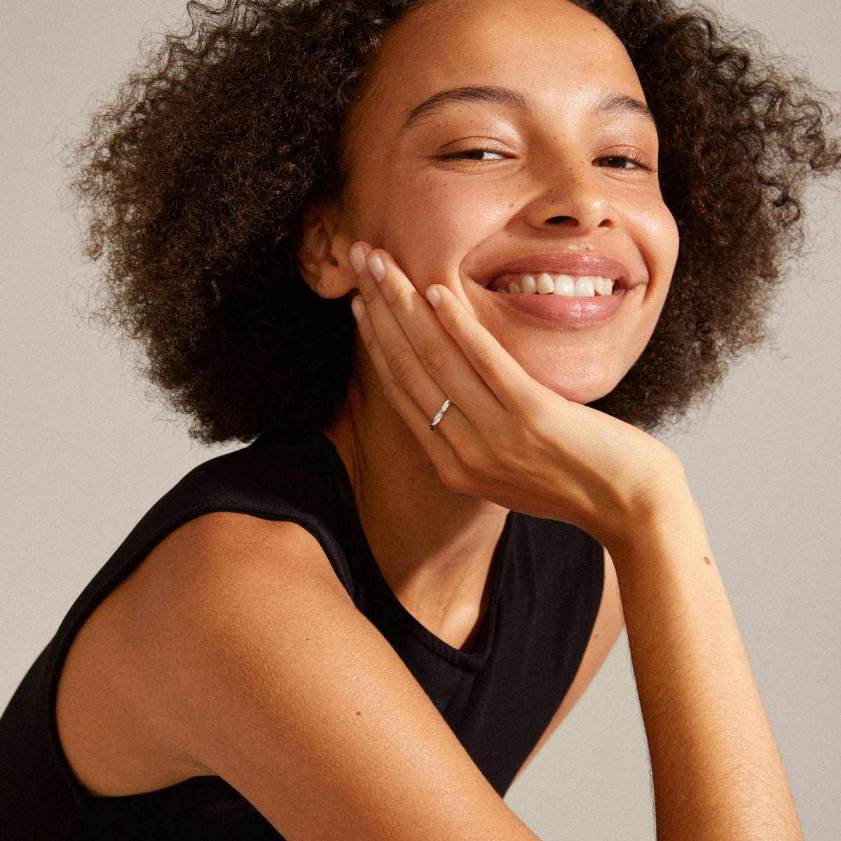Bague LULU torsadée – finition plaquée argent de Pilgrim, vue 2