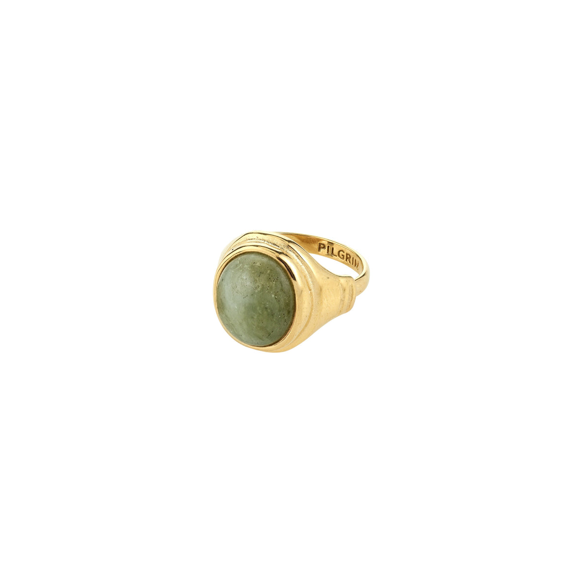 Bague ROOT en labradorite – plaqué or de Pilgrim