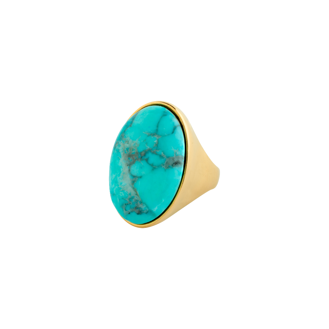 Bague THALEN plaquée – finition plaquée or de Pilgrim