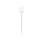 Bagues d’oreille EVON – ensemble de deux – finition plaquée argent de Pilgrim