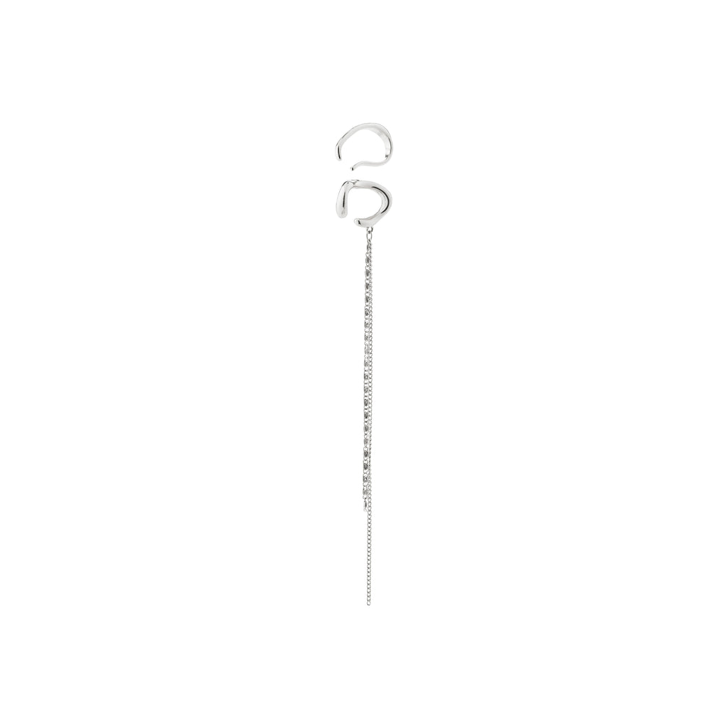 Bagues d’oreille EVON – ensemble de deux – finition plaquée argent de Pilgrim