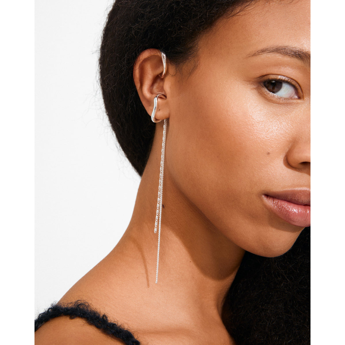 Bagues d’oreille EVON – ensemble de deux – finition plaquée argent de Pilgrim, vue 2