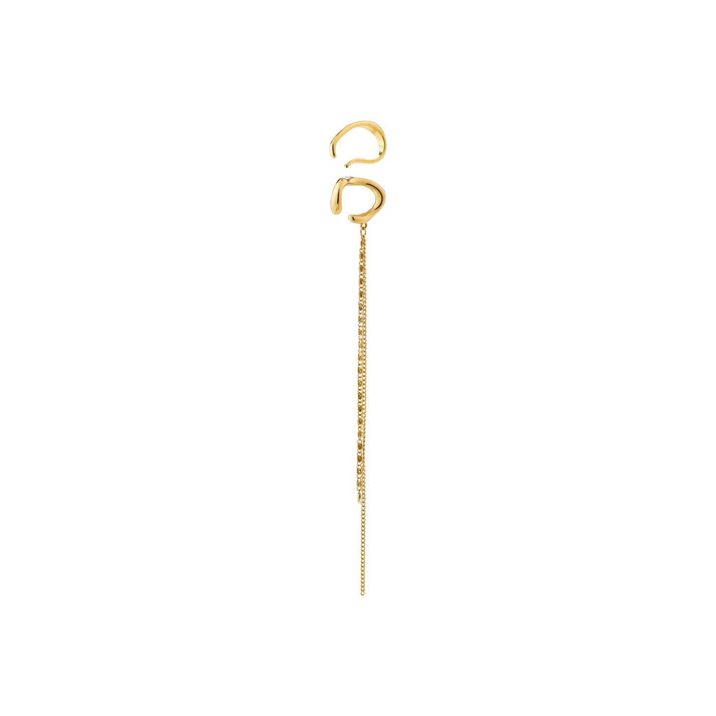Bagues d’oreille EVON – ensemble de deux – finition plaquée or de Pilgrim