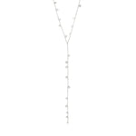 Collier BAYLEN en Y à pendentifs – finition plaquée argent de Pilgrim, vue 1